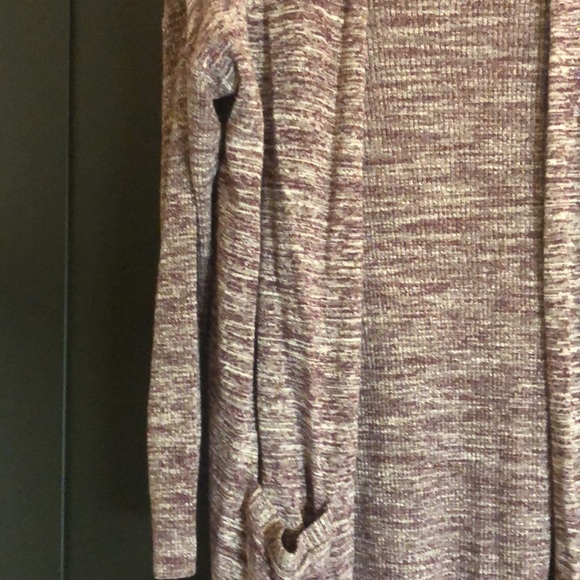 LOFT slouchy open front cardigan with pockets size small purple space dye color - Picture 5 of 16